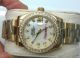 Ladies Rolex Datejust yellow Rose Gold Watch Diamond Bezel 31mm (2)_th.jpg